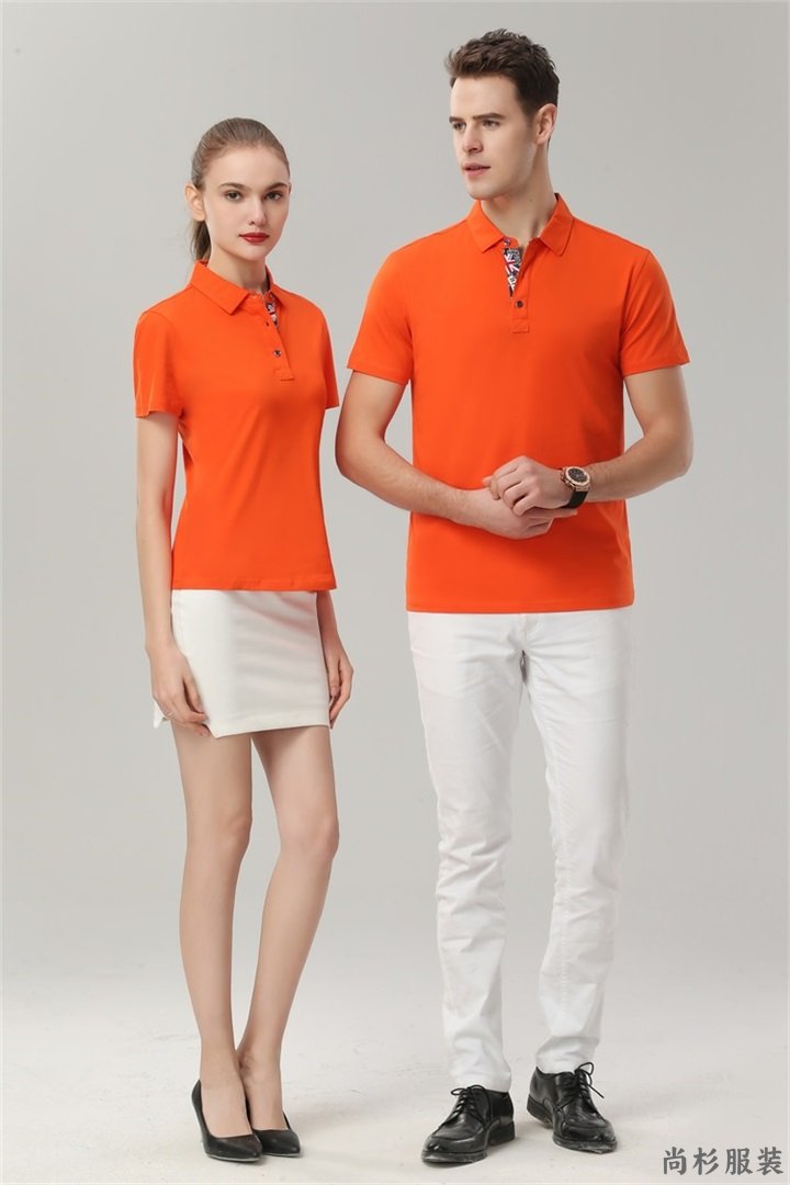 重庆Polo衫订做,重庆Polo衫工厂,SD858平纹翻领Polo衫(图1)