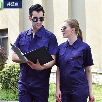 短袖工作服厂家,短袖涤棉防静电工作服SX060